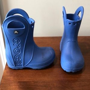 Toddler boy crocs rain boots